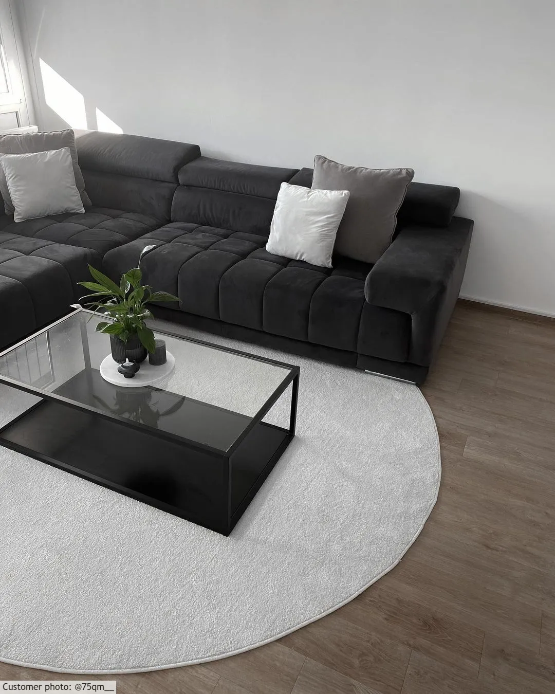 Tapete redondo - Sunayama (branco)