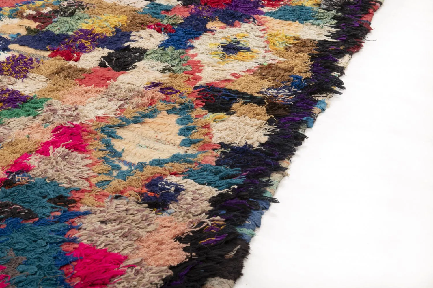 Tapete Berbere Marroquino Boucherouite 290 x 145 cm
