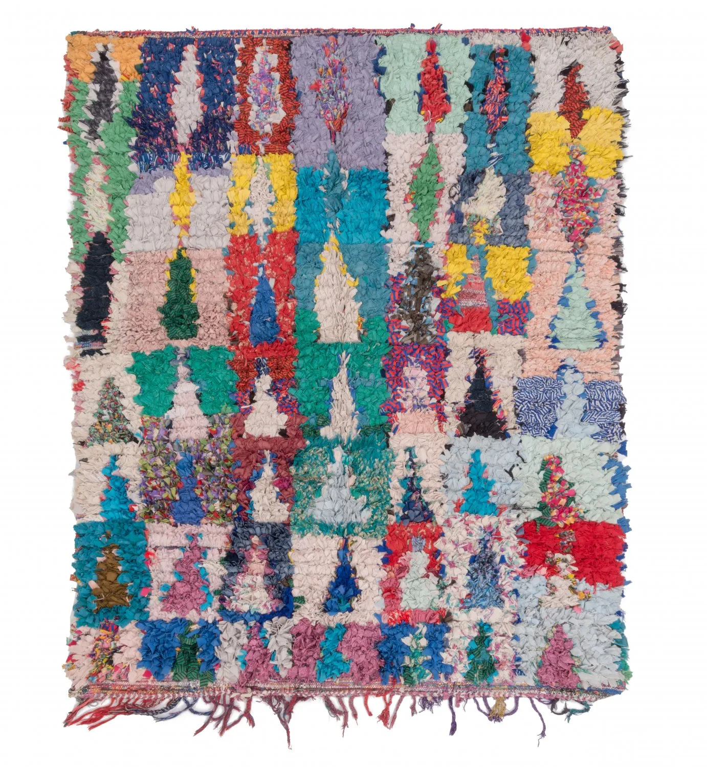 Tapete Berbere Marroquino Boucherouite 200 x 160 cm