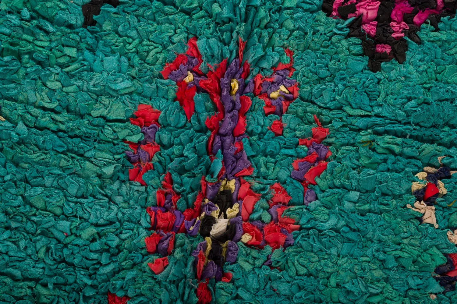 Tapete Berbere Marroquino Boucherouite 155 x 335 cm