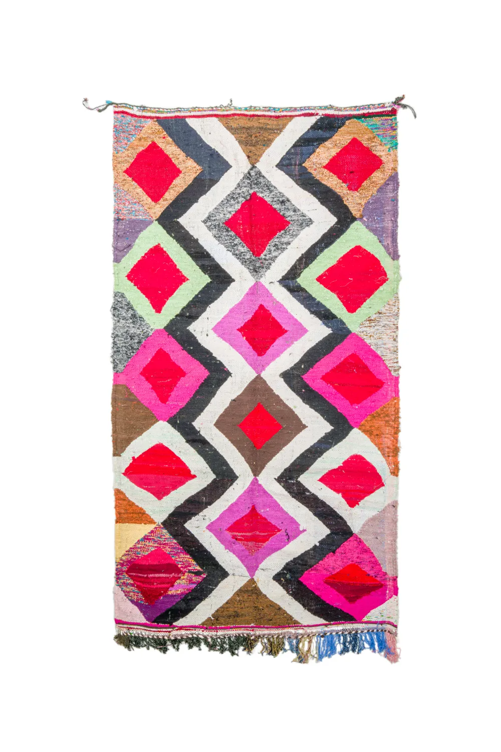 Tapete Berbere Marroquino Boucherouite 145 x 260 cm