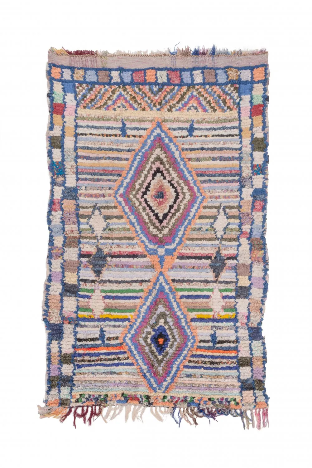 Tapete Berbere Marroquino Boucherouite 225 x 140 cm