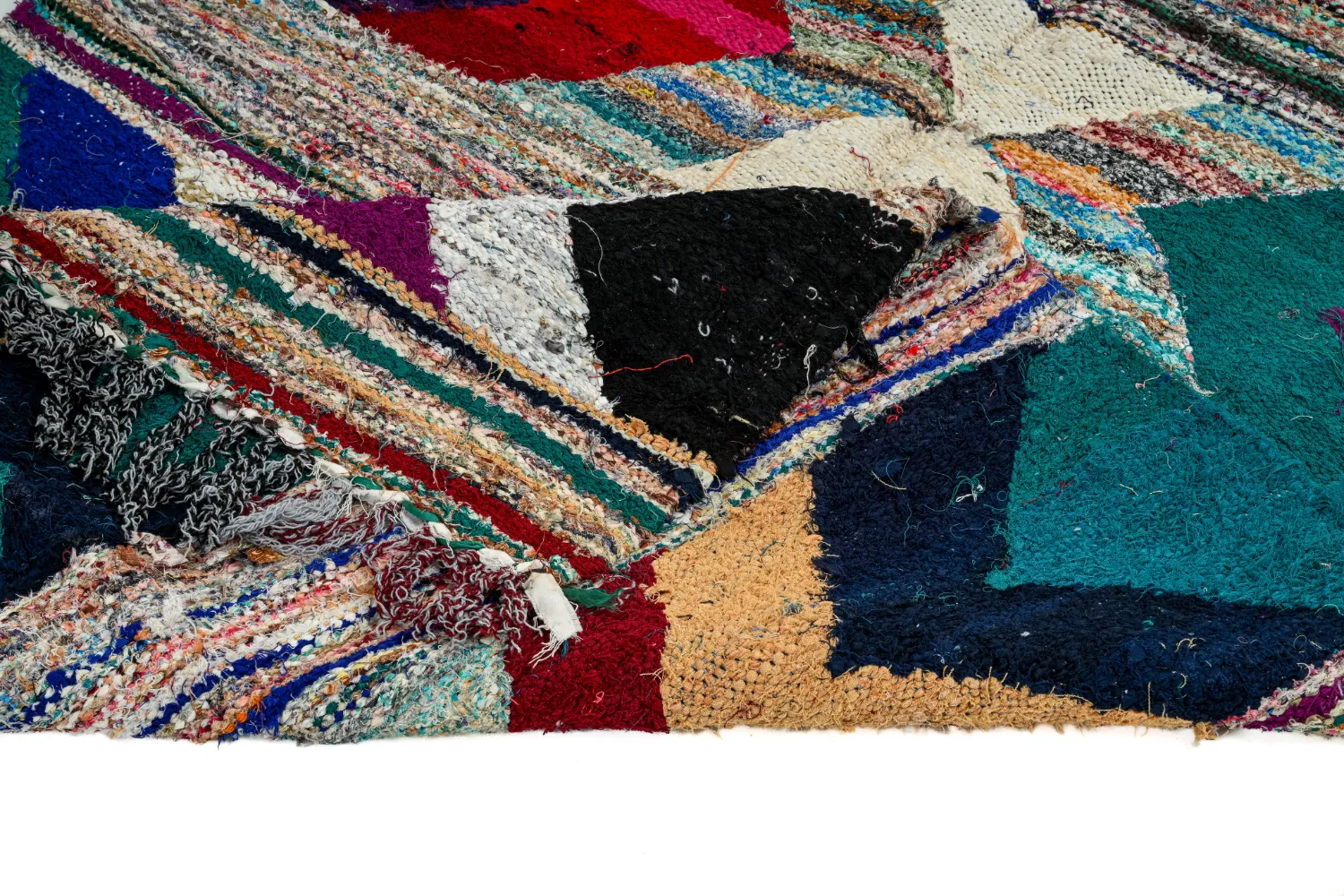 Tapete Berbere Marroquino Boucherouite 115 x 205 cm