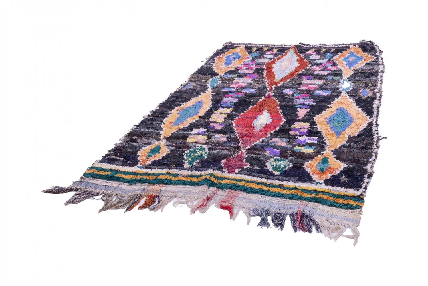 Tapete Berbere Marroquino Boucherouite 235 x 150 cm