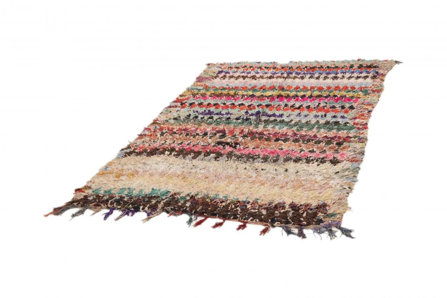 Tapete Berbere Marroquino Boucherouite 255 x 145 cm