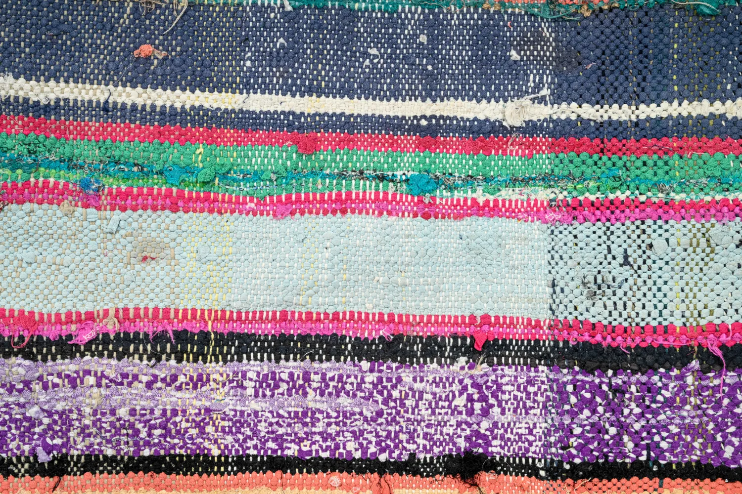 Tapete Berbere Marroquino Boucherouite 135 x 240 cm
