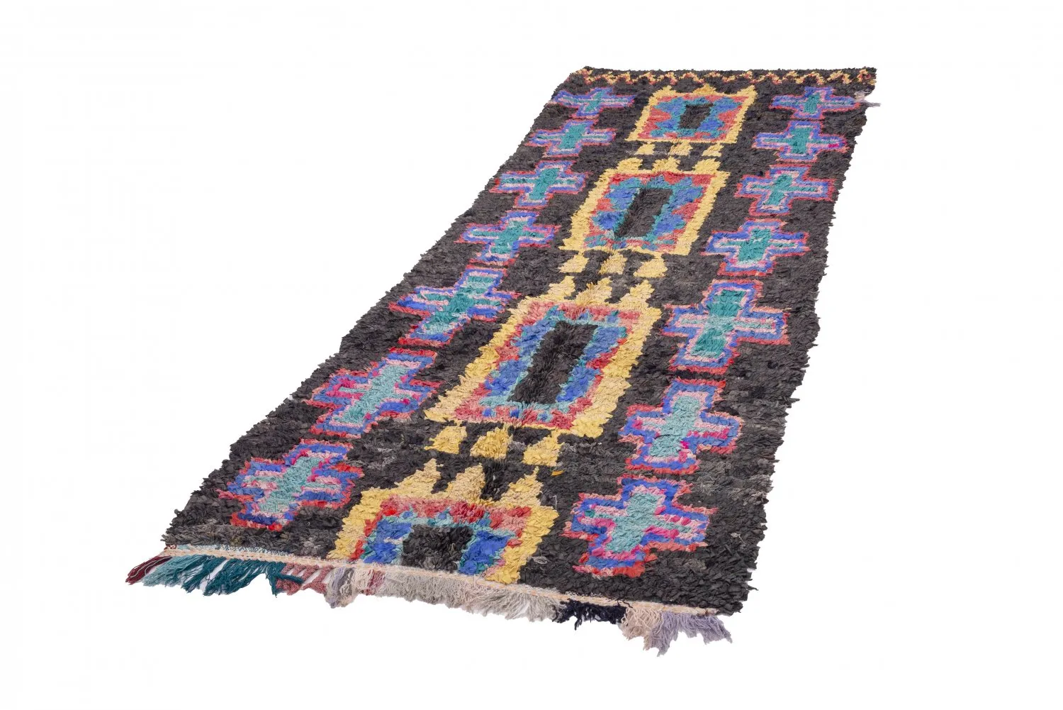 Tapete Berbere Marroquino Boucherouite 310 x 115 cm