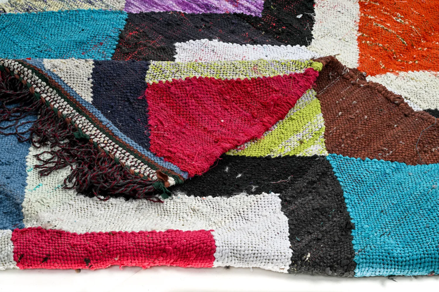 Tapete Berbere Marroquino Boucherouite 155 x 290 cm