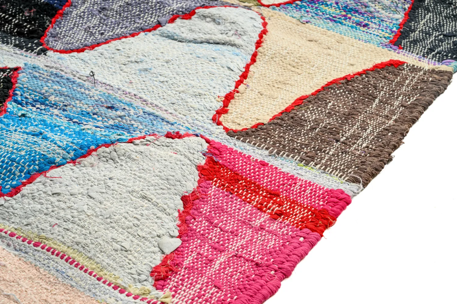 Tapete Berbere Marroquino Boucherouite 135 x 275 cm