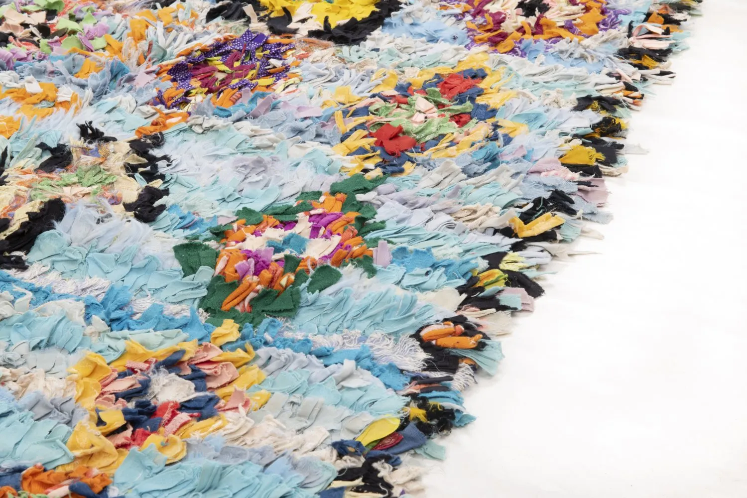 Tapete Berbere Marroquino Boucherouite 290 x 95 cm