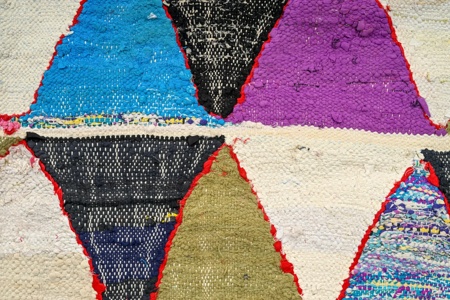 Tapete Berbere Marroquino Boucherouite 135 x 275 cm