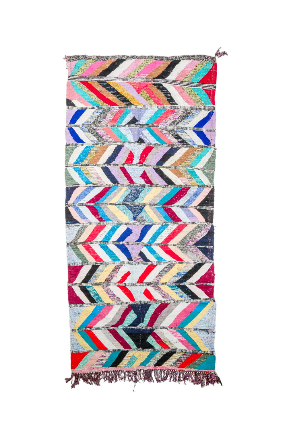 Tapete Berbere Marroquino Boucherouite 150 x 320 cm