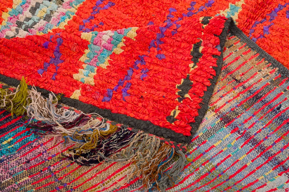 Tapete Berbere Marroquino Boucherouite 440 x 135 cm