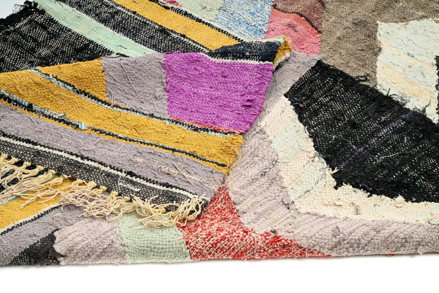 Tapete Berbere Marroquino Boucherouite 130 x 260 cm