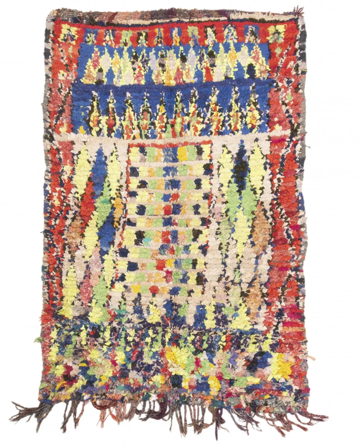 Tapete Berbere Marroquino Boucherouite 180 x 115 cm