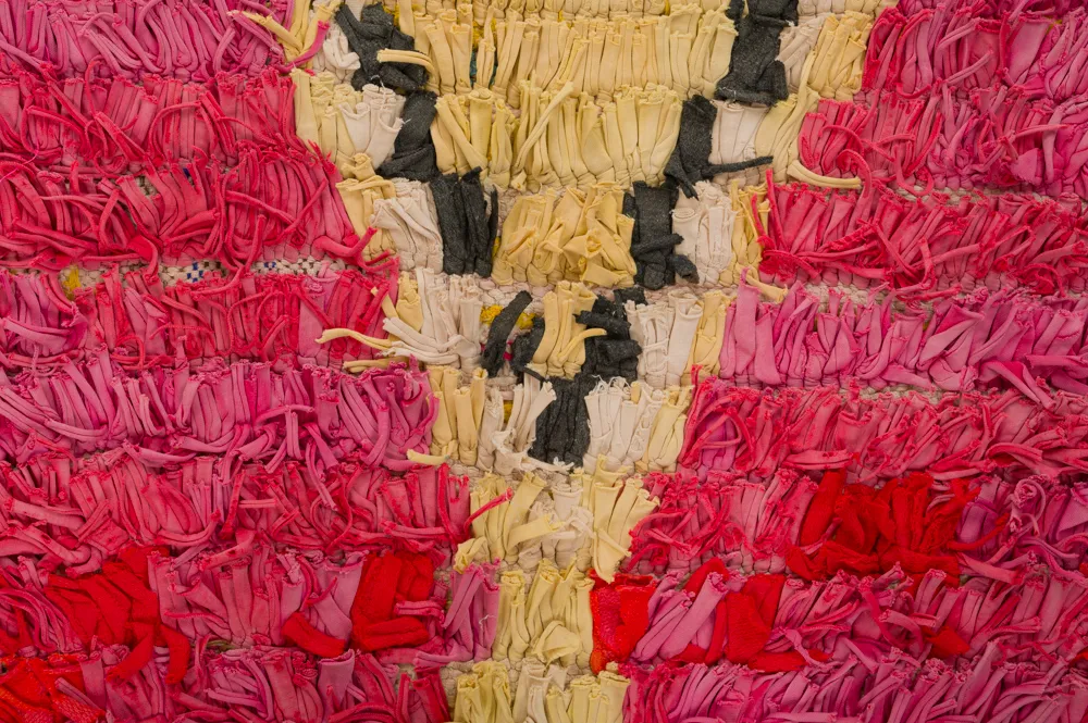 Tapete Berbere Marroquino Boucherouite 390 x 150 cm