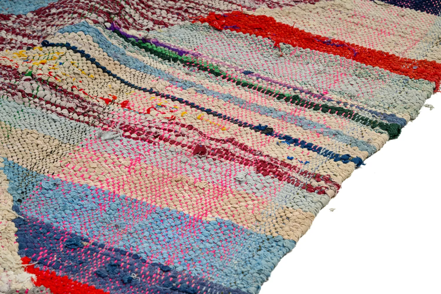 Tapete Berbere Marroquino Boucherouite 145 x 295 cm