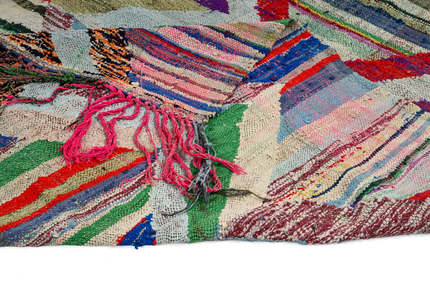 Tapete Berbere Marroquino Boucherouite 145 x 295 cm