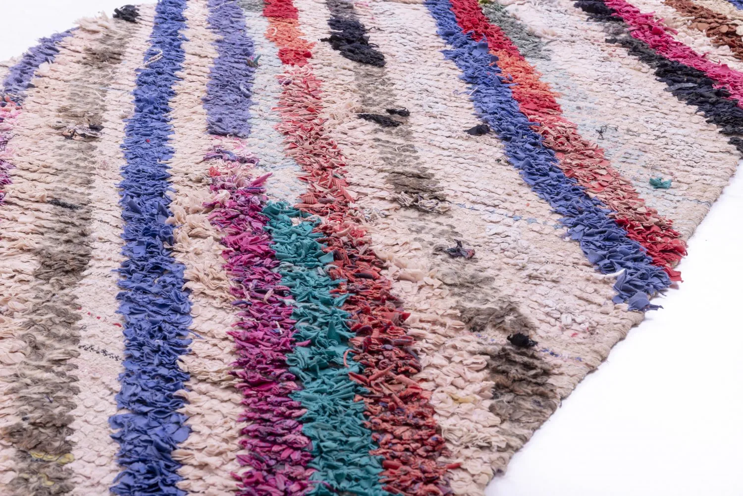 Tapete Berbere Marroquino Boucherouite 250 x 100 cm