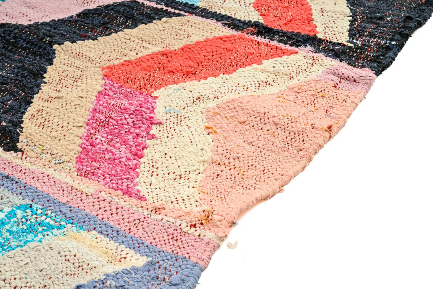 Tapete Berbere Marroquino Boucherouite 130 x 290 cm