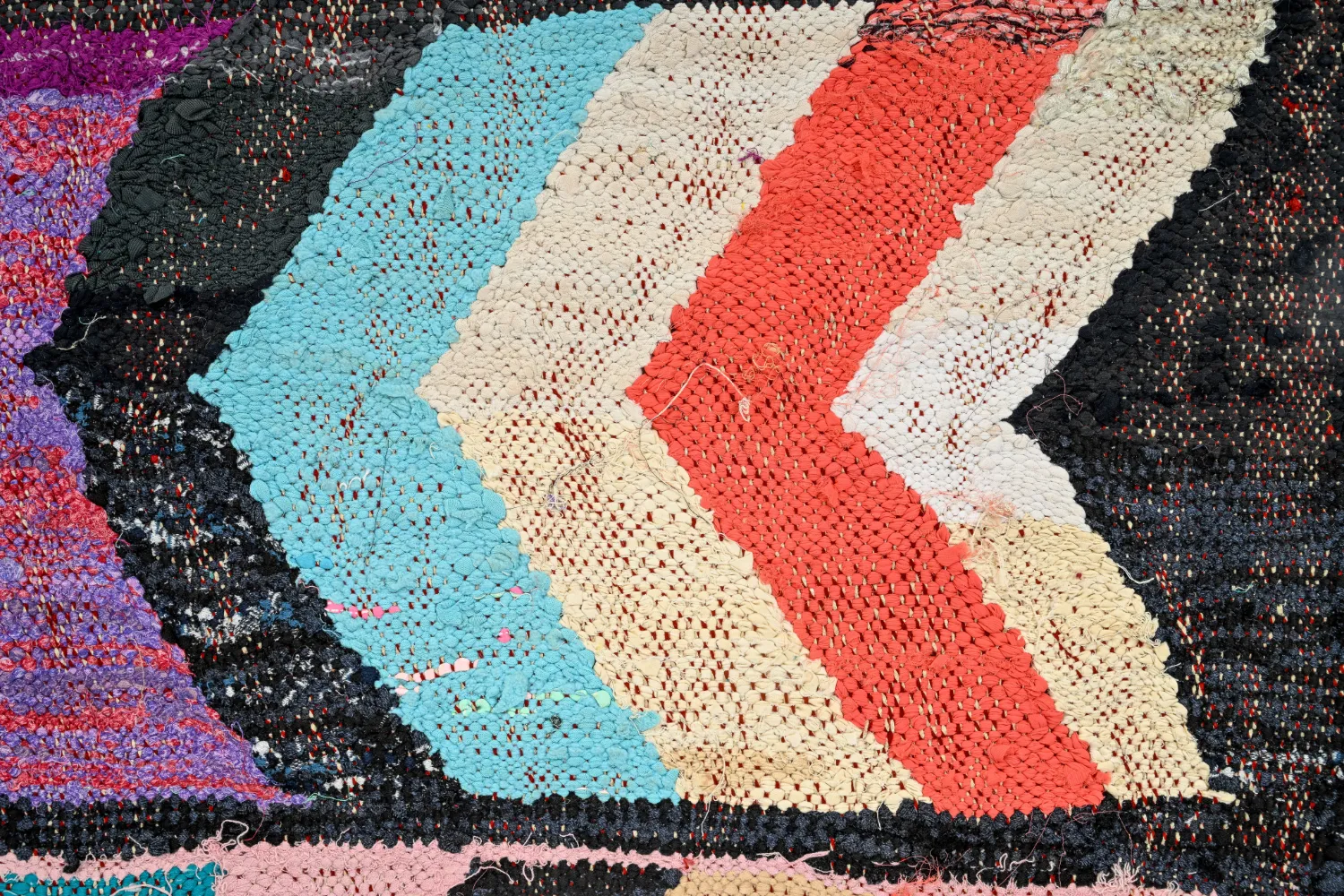 Tapete Berbere Marroquino Boucherouite 130 x 290 cm