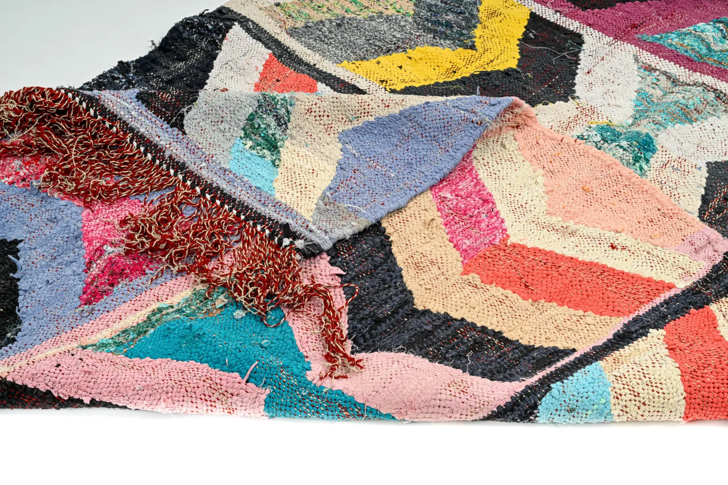 Tapete Berbere Marroquino Boucherouite 130 x 290 cm