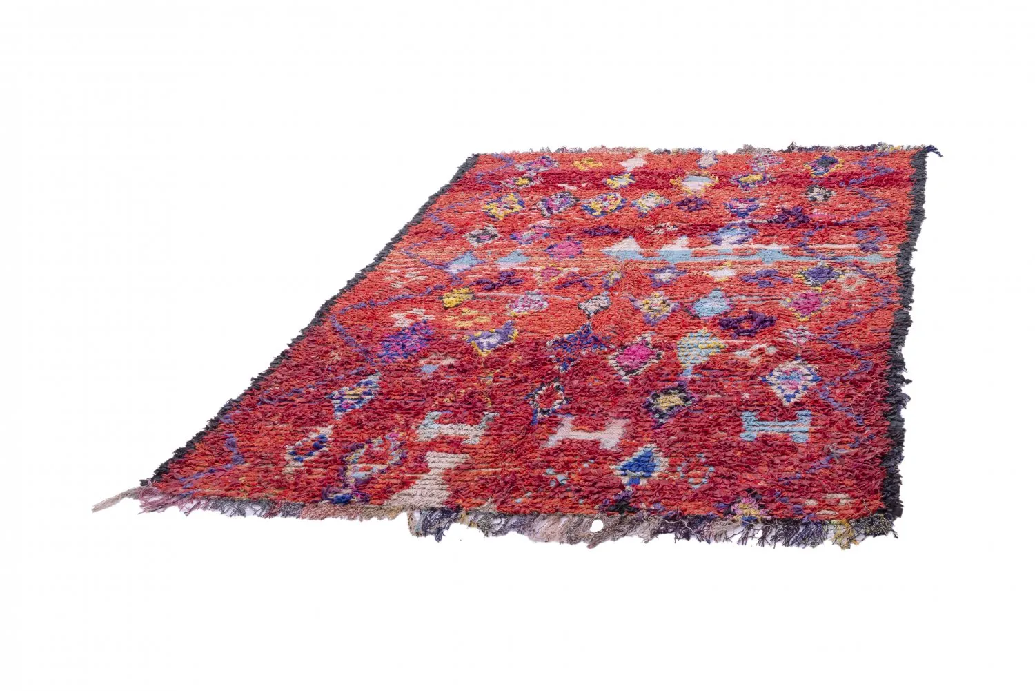 Tapete Berbere Marroquino Boucherouite 215 x 155 cm