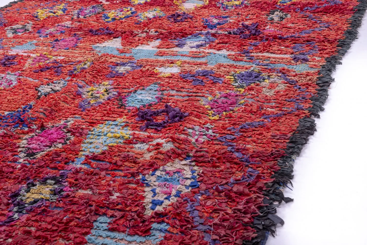 Tapete Berbere Marroquino Boucherouite 215 x 155 cm