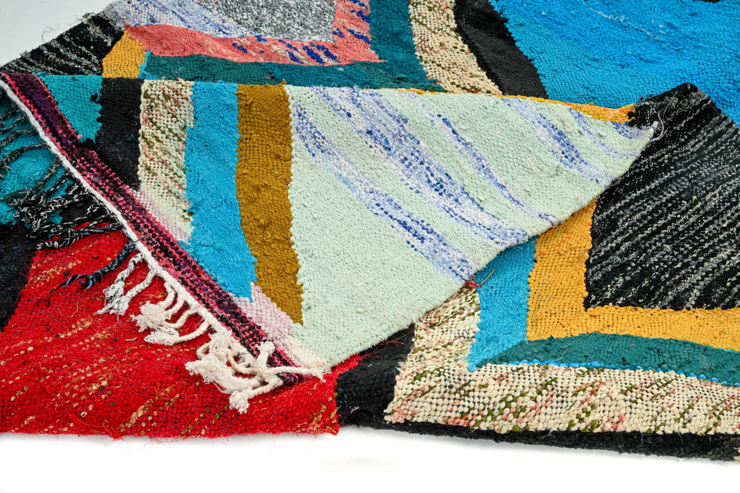 Tapete Berbere Marroquino Boucherouite 140 x 235 cm