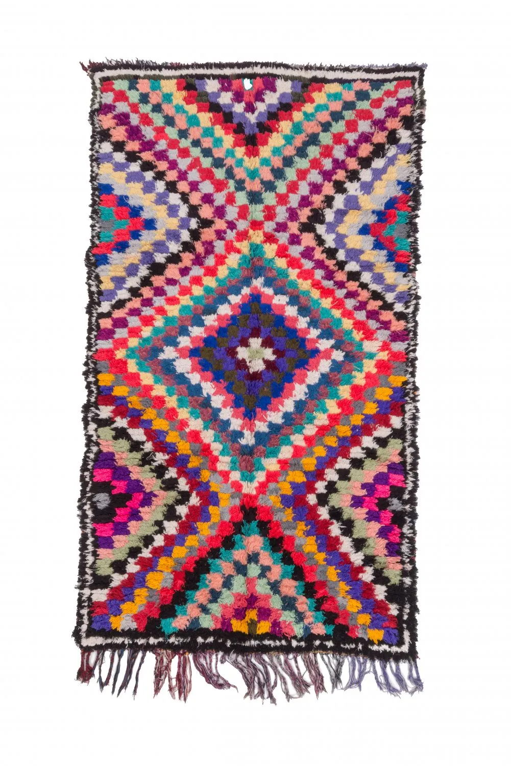 Tapete Berbere Marroquino Boucherouite 225 x 125 cm
