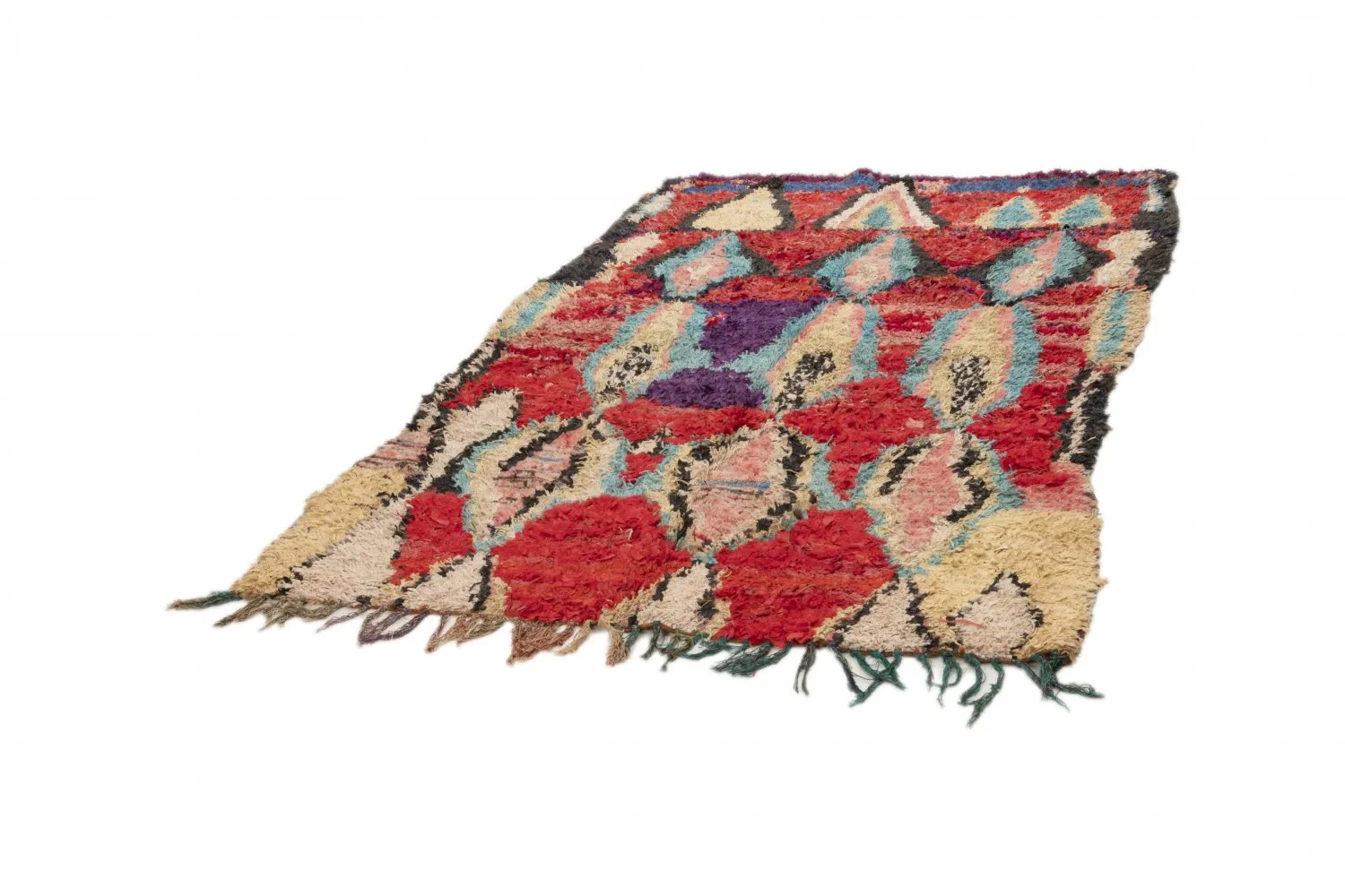 Tapete Berbere Marroquino Boucherouite 235 x 160 cm