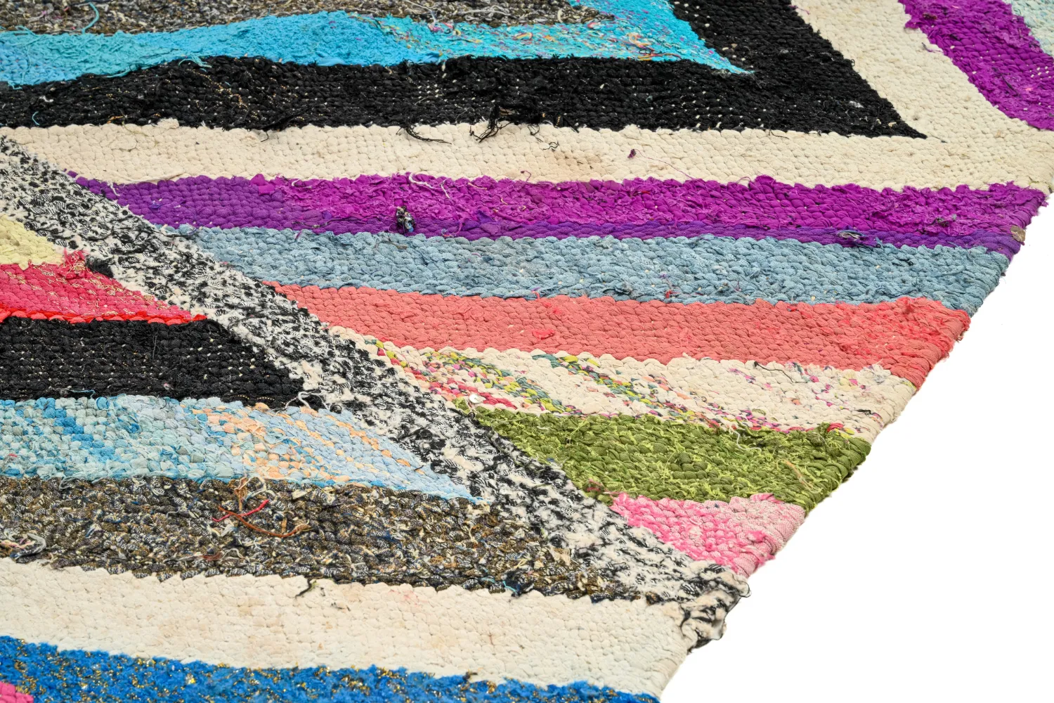 Tapete Berbere Marroquino Boucherouite 165 x 270 cm