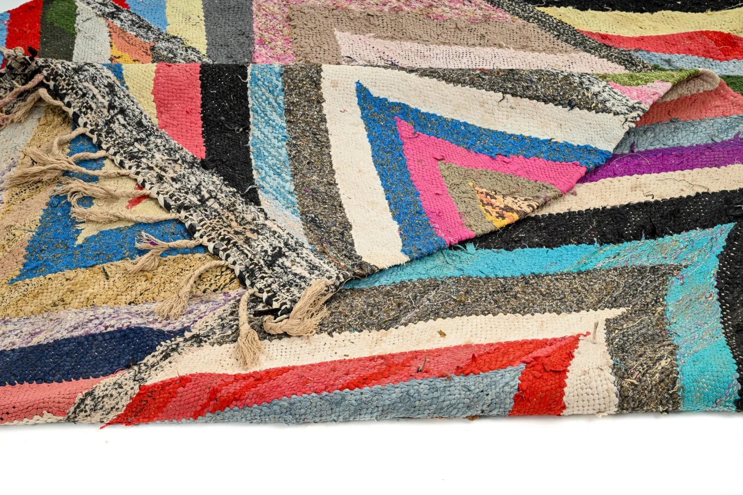 Tapete Berbere Marroquino Boucherouite 165 x 270 cm