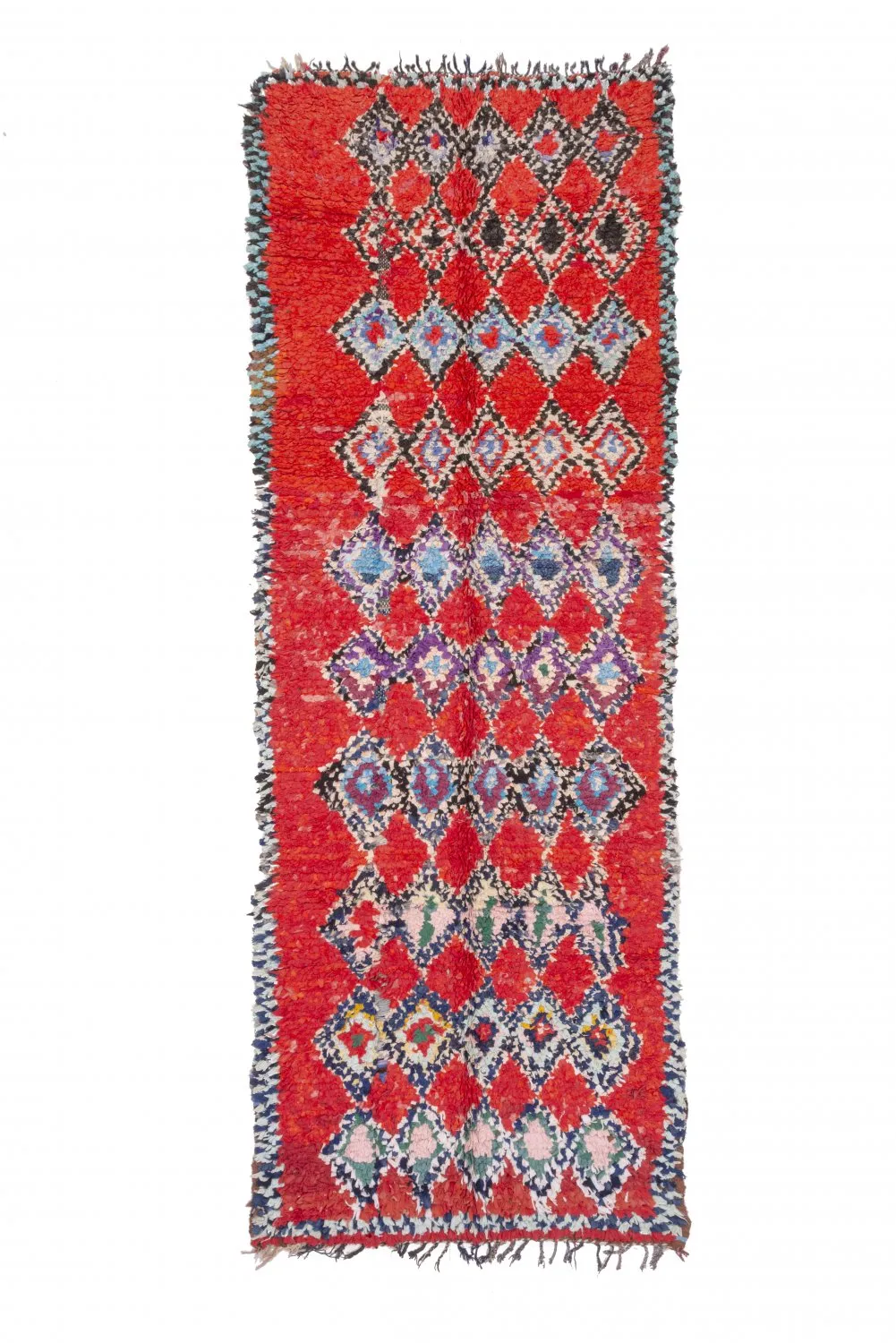 Tapete Berbere Marroquino Boucherouite 295 x 110 cm