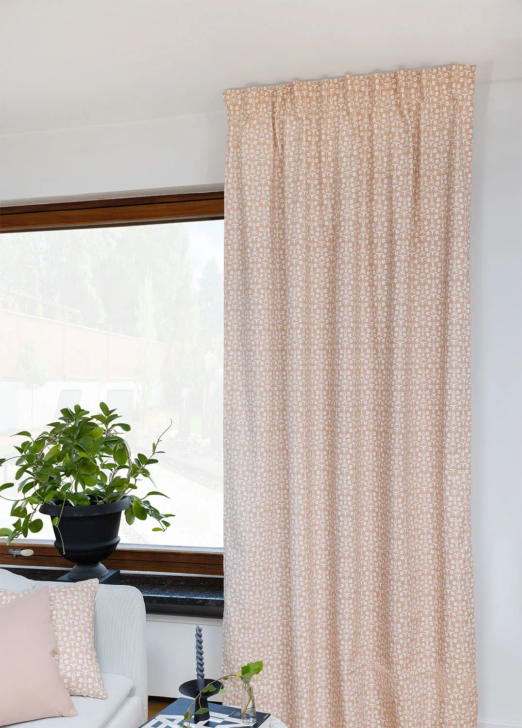 Cortinas - Cortina de algodão Ella (rosa)