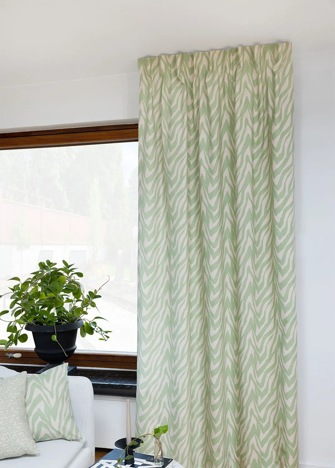 Cortinas - Cortina de algodão Laura (verde)
