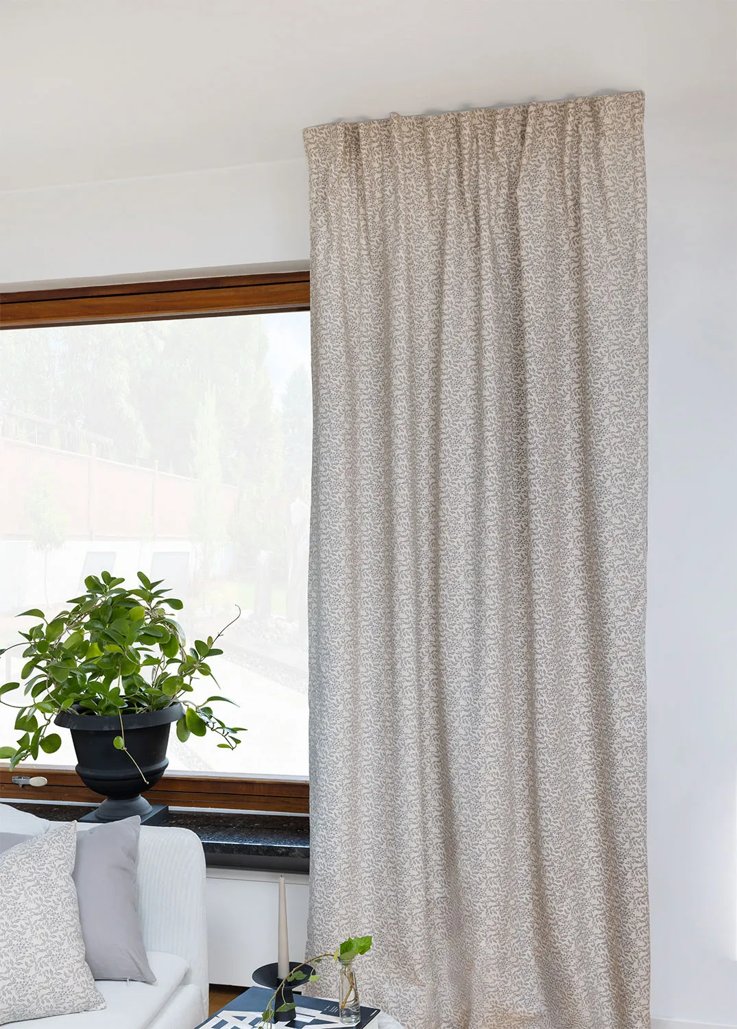 Cortinas - Cortina de algodão Lilja (cinza)