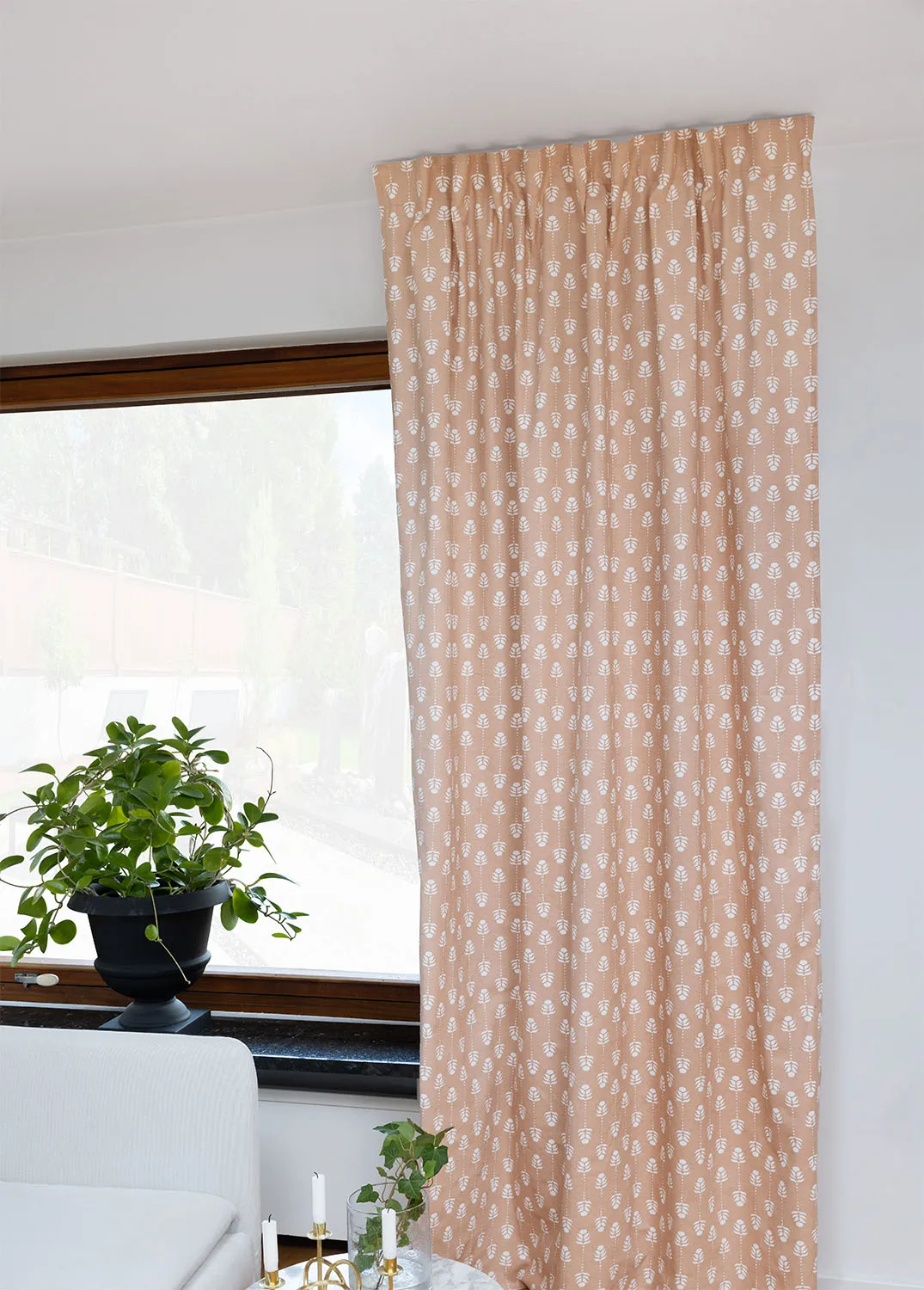 Cortinas - Cortina de algodão Sari (rosa)