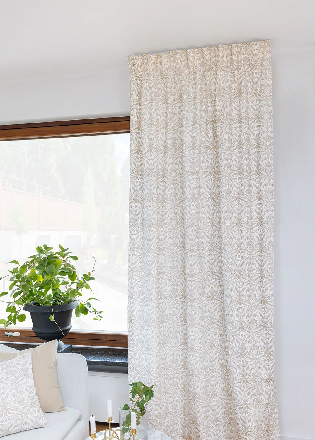 Cortinas - Cortina de algodão Viola (bege)