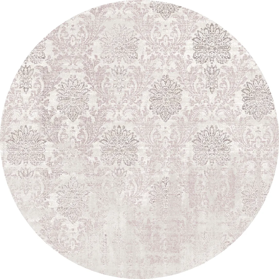 Tapete redondo - Abyar (rosa)