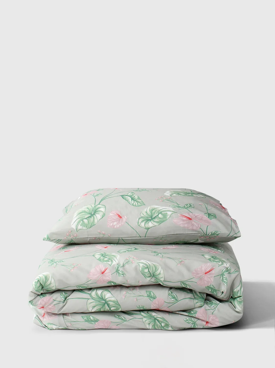 Conjunto de capa de edredão - Adella (verde/roxo)