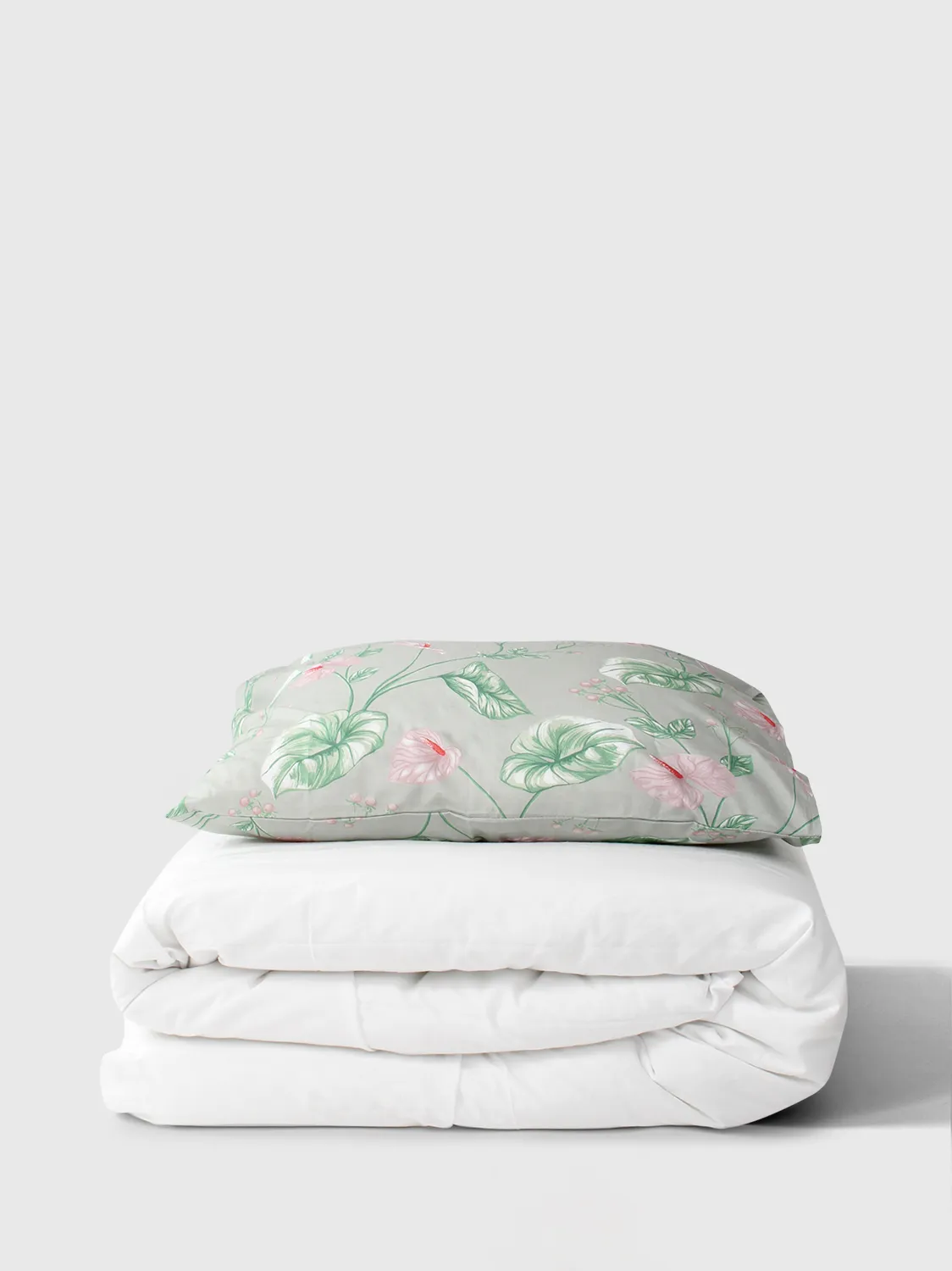 Conjunto de capa de edredão - Adella (verde/roxo)