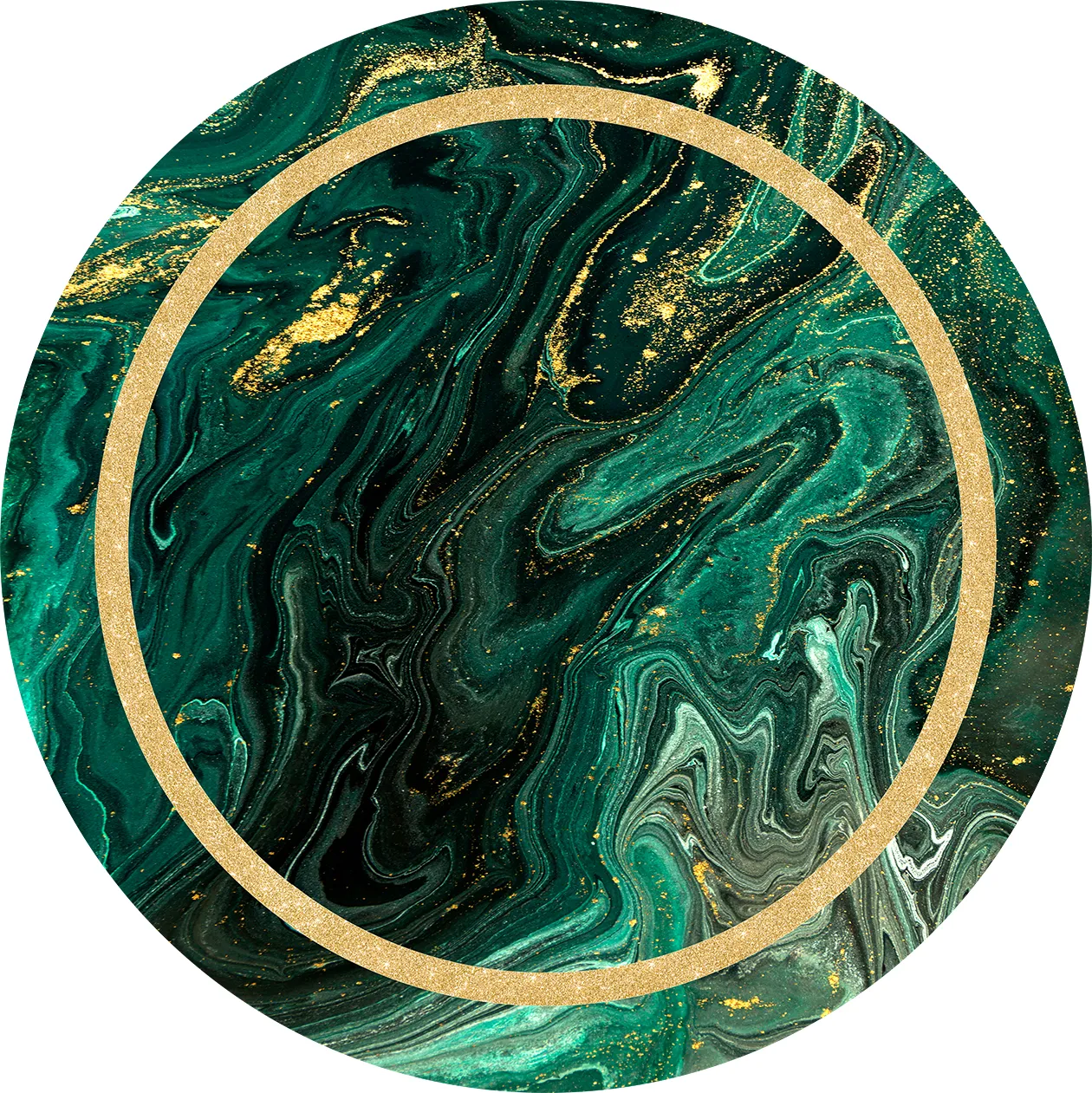 Tapete redondo - Amelia (verde)