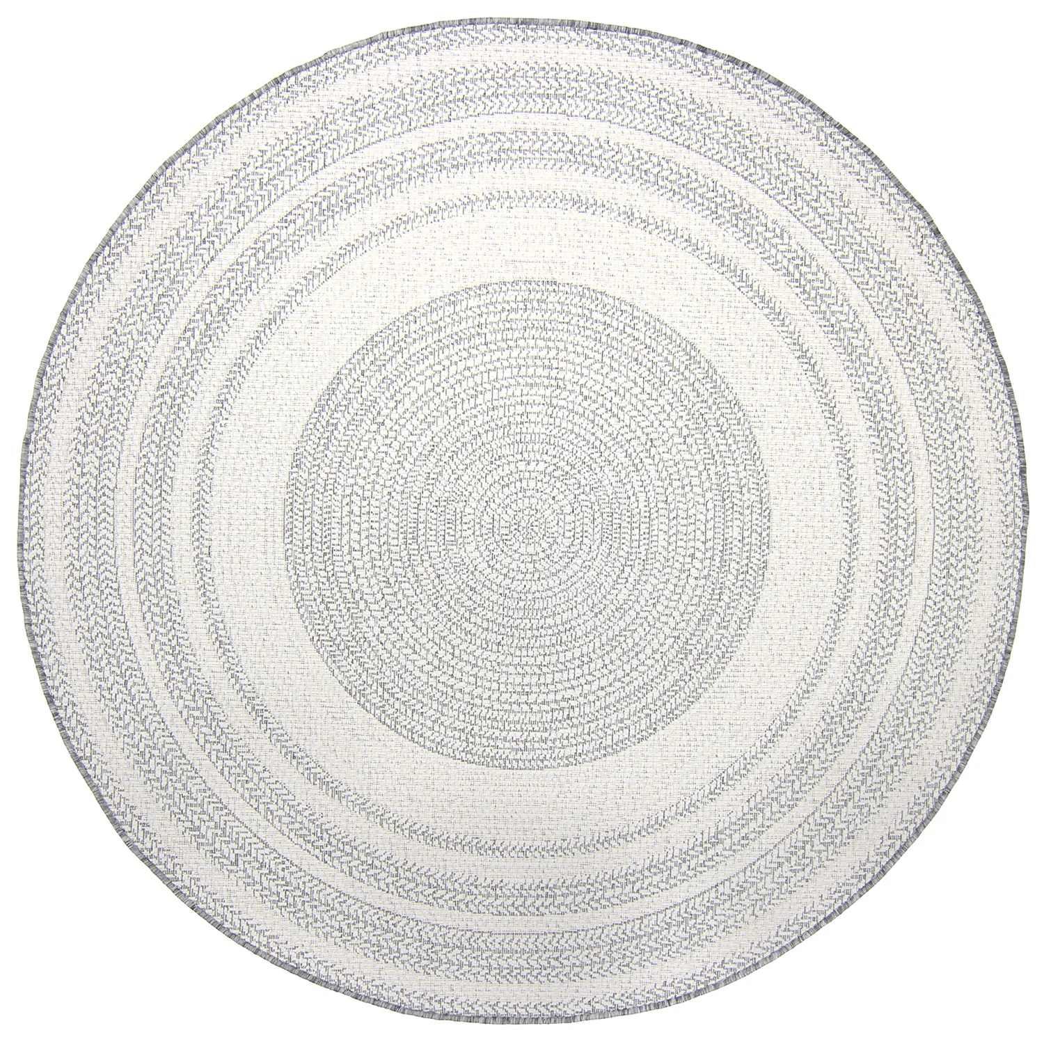 Tapete redondo - Indoor/Outdoor Angus (cinza)