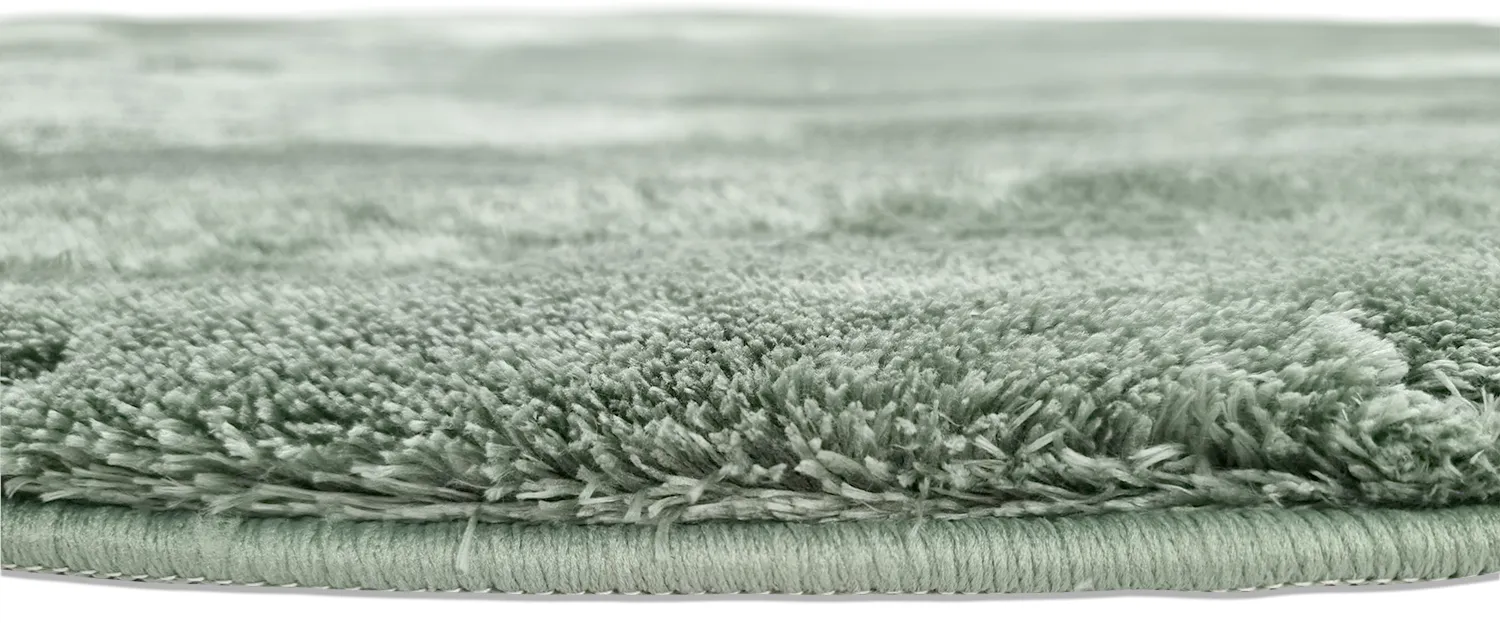 Tapetes redondos - Aranga Super Soft Fur (verde)