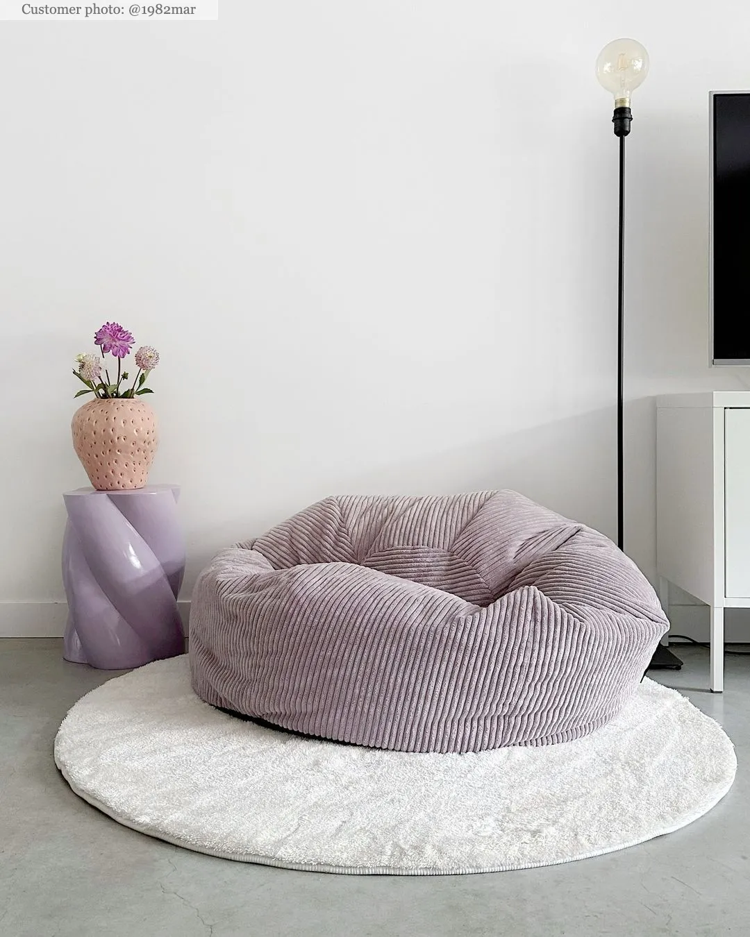 Tapetes redondos - Aranga Super Soft Fur (branco)