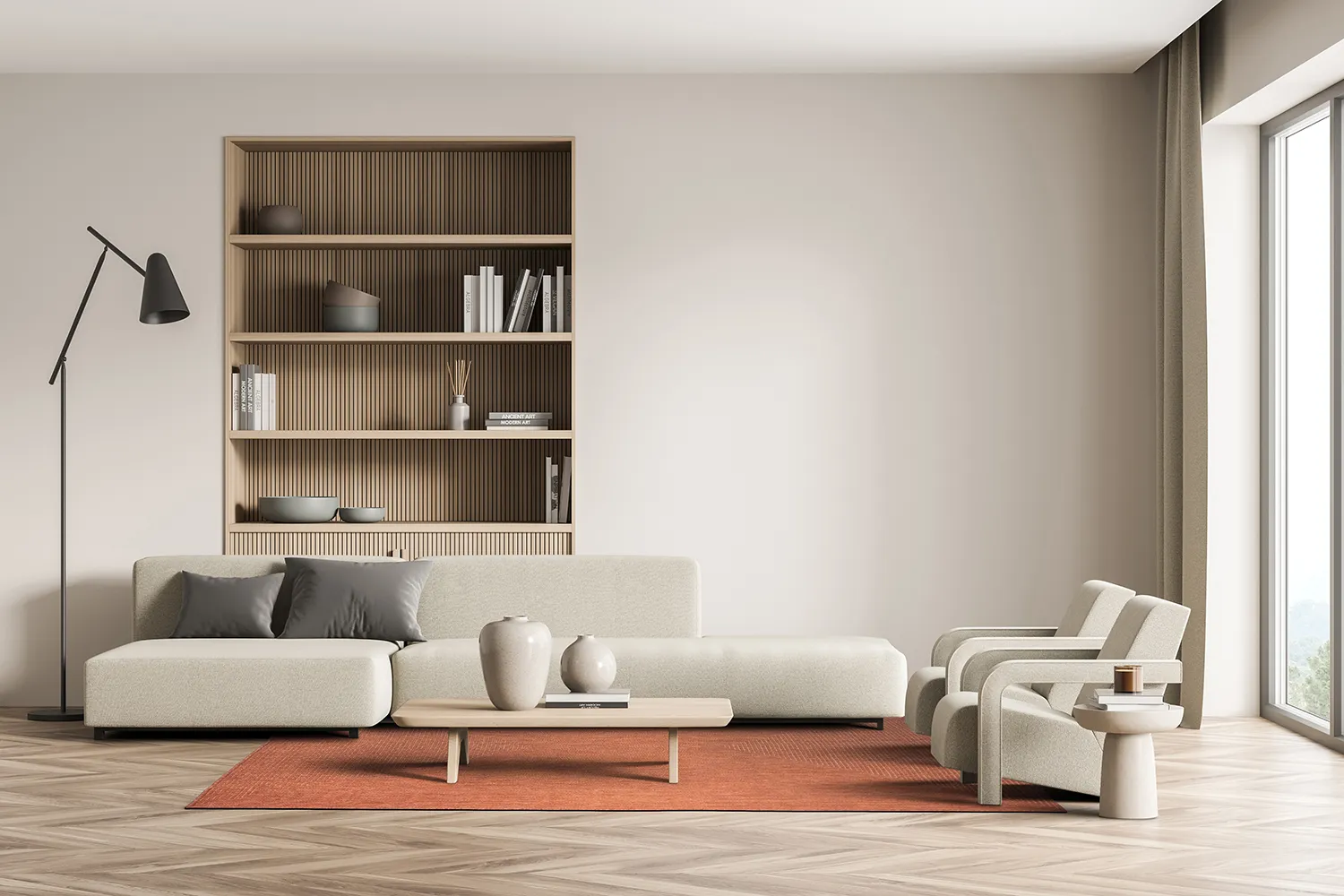 Tapete para interior e exterior - Arlo (laranja)