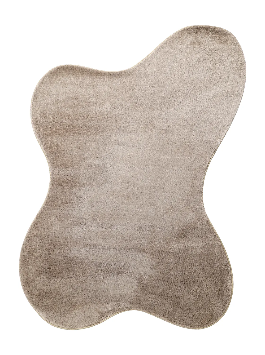 Tapete Shaggy Ondulado Assimétrico - Aranga Super Soft Fur (marrom)