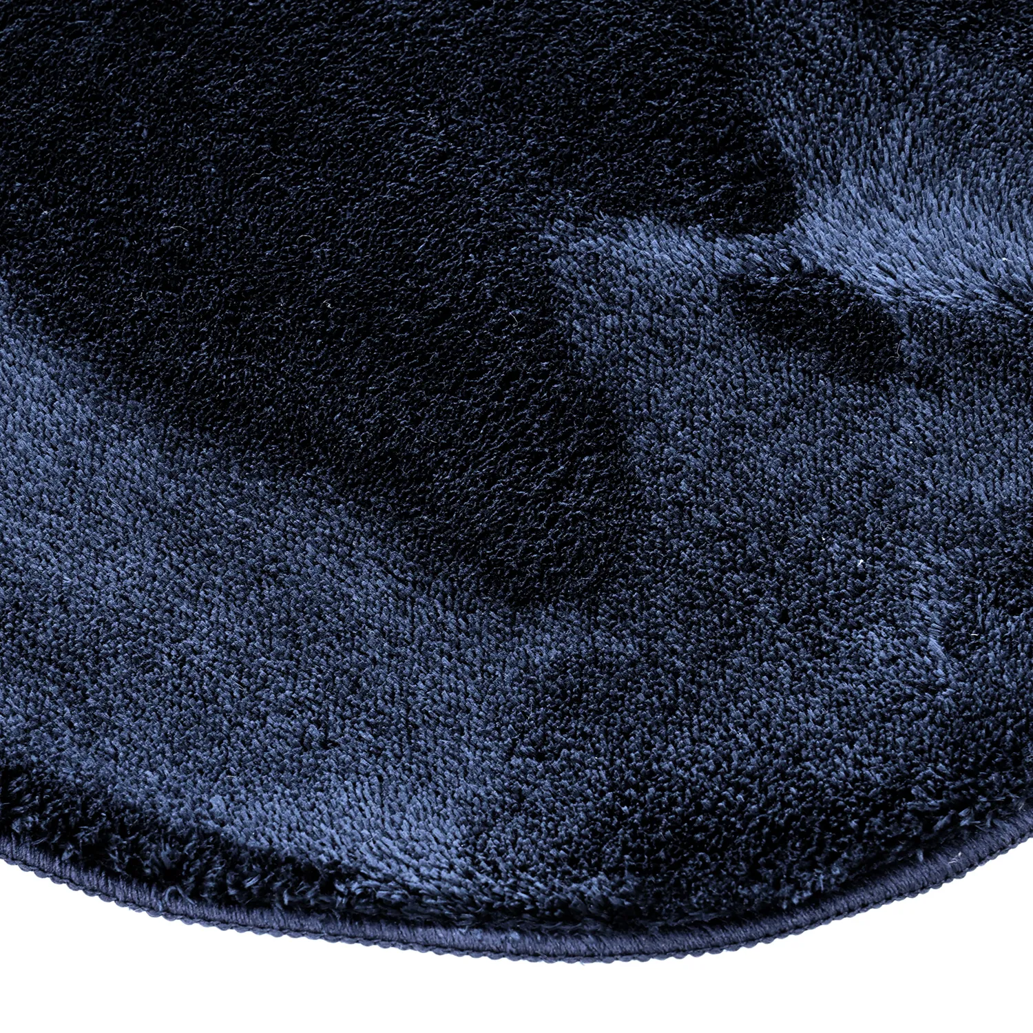 Tapete Shaggy Ondulado Assimétrico - Aranga Super Soft Fur (azul escuro)