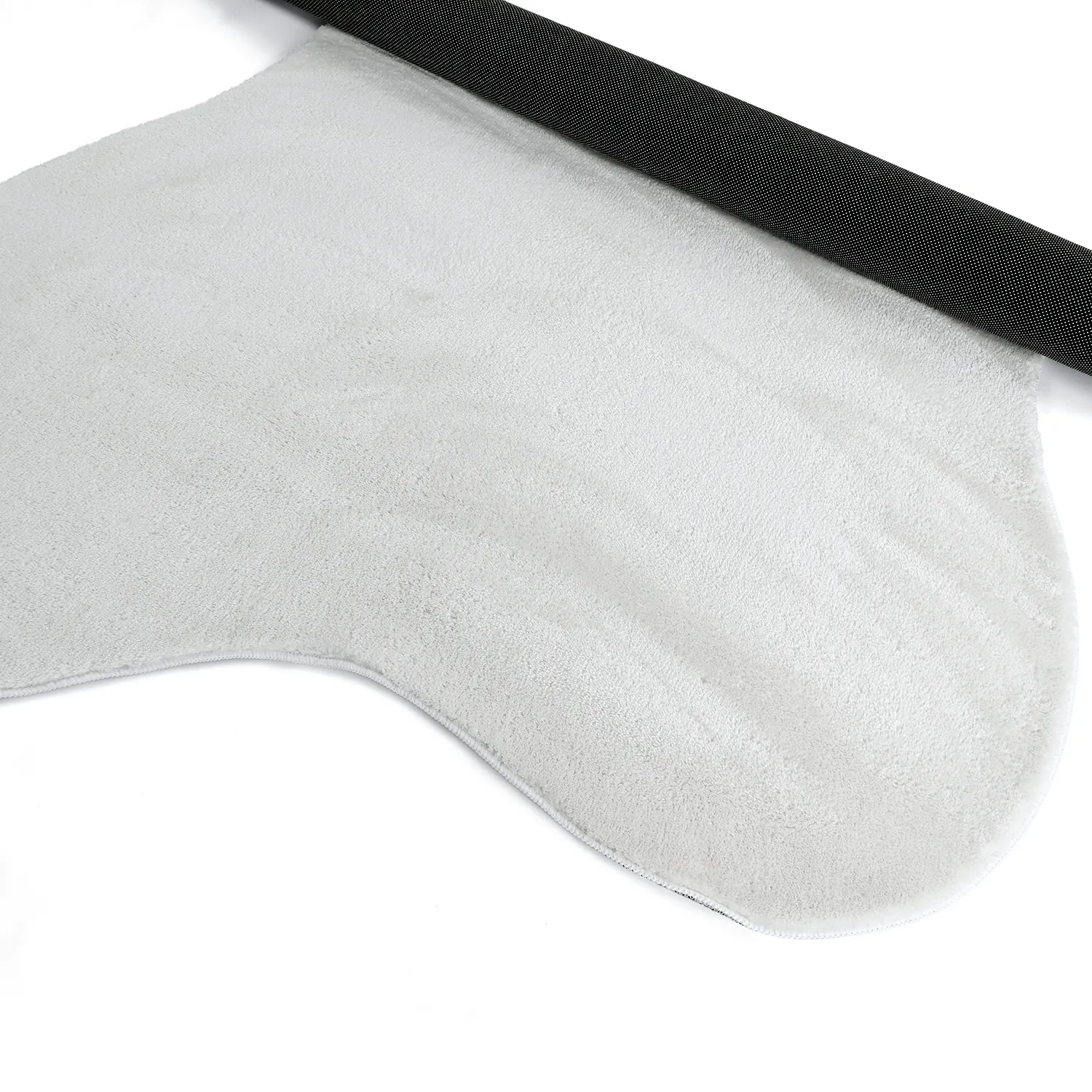 Tapete Shaggy Ondulado Assimétrico - Aranga Super Soft Fur (branco)